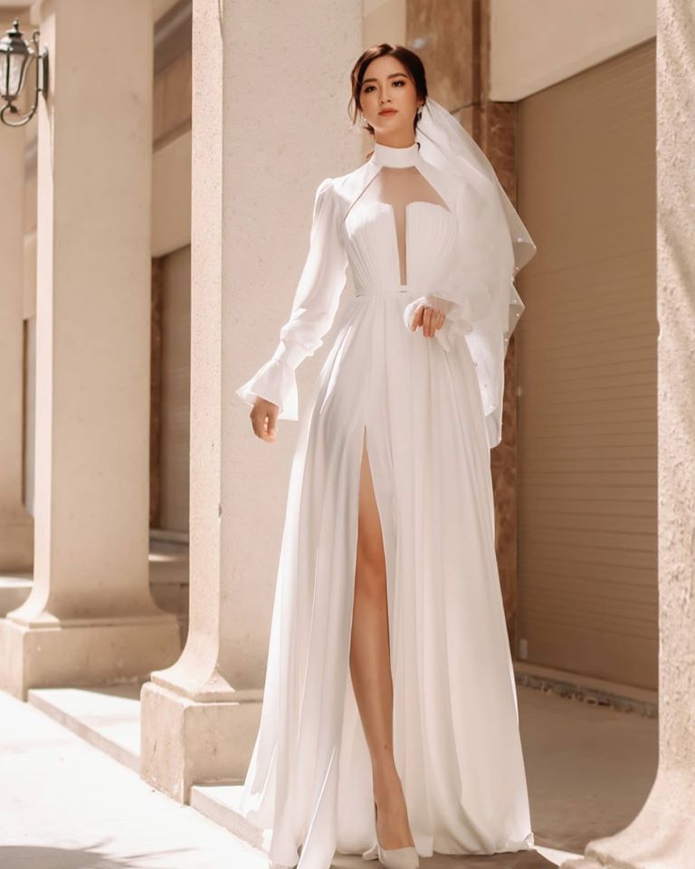 Váy cưới trơn mang phong cách thanh thoát & sang trọng